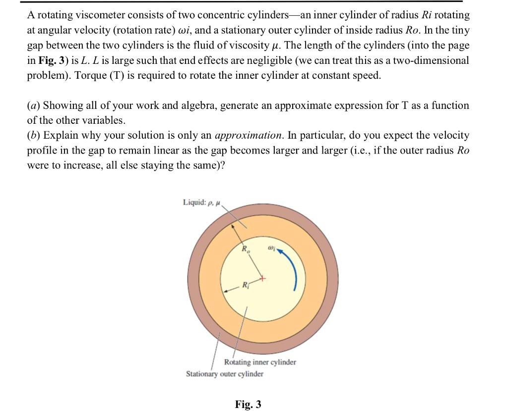 Solved A rotating consists of two concentric