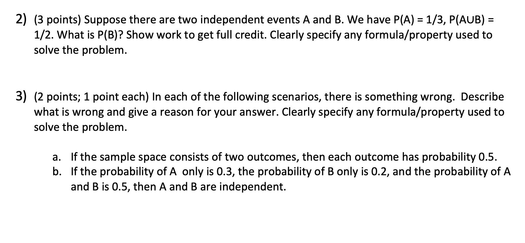 Solved 2 3 Points Suppose There Are Two Independent 0790