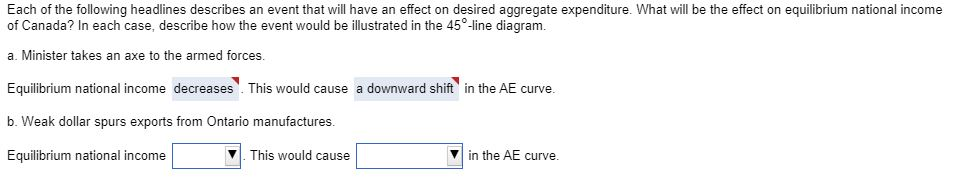 the options for the first blank are increases or | Chegg.com