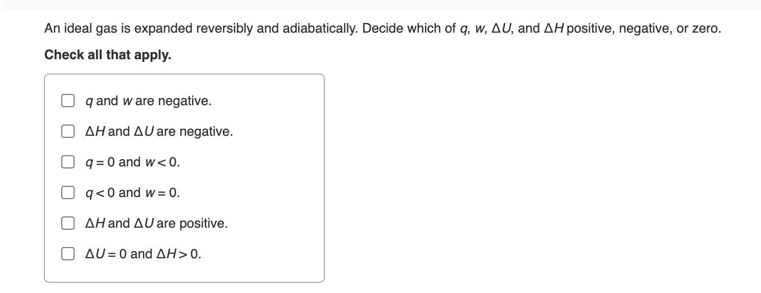 Solved An Ideal Gas Is Expanded Reversibly And | Chegg.com