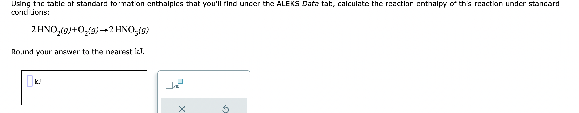Solved Using the table of standard formation enthalpies that | Chegg.com