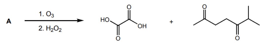 Solved The hydrocrbon A undergoes catalytic hydrogenation | Chegg.com