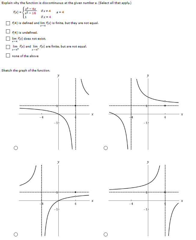 Solved Explain Why The Function Is Discontinuous At The 