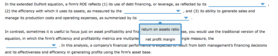 Solved 10. The DuPont equation Corporate decision makers and | Chegg.com
