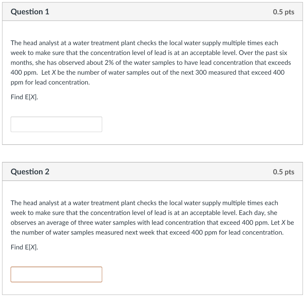 Solved The head analyst at a water treatment plant checks | Chegg.com