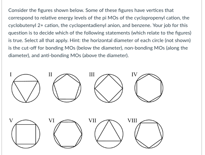 Solved Consider the figures shown below. Some of these | Chegg.com