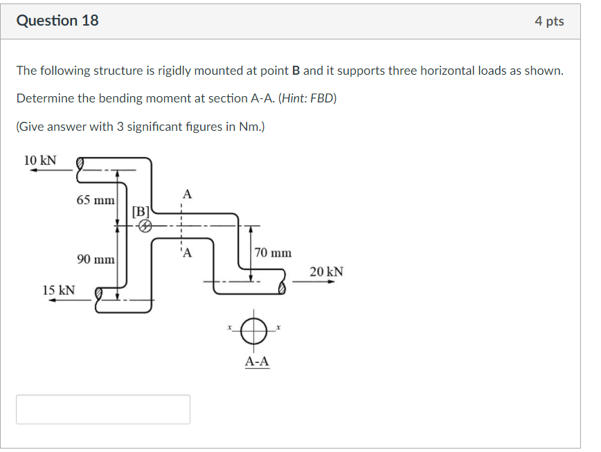 Solved Question 18 4 pts The following structure is rigidly | Chegg.com