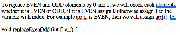 Solved To replace EVEN and ODD elements by 0 and 1, we will | Chegg.com