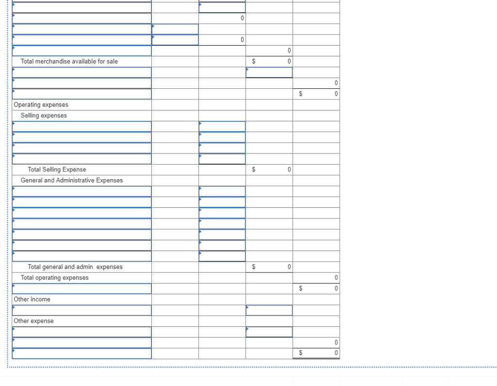 Solved The worksheet of Bridget's Office Supplies contains