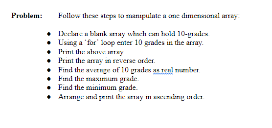 Solved Problem: Follow these steps to manipulate a one | Chegg.com