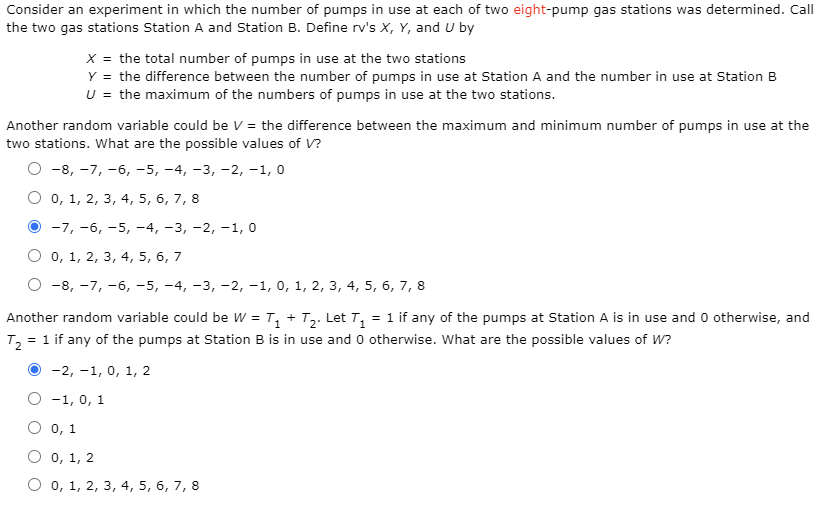 Solved Consider an experiment in which the number of pumps