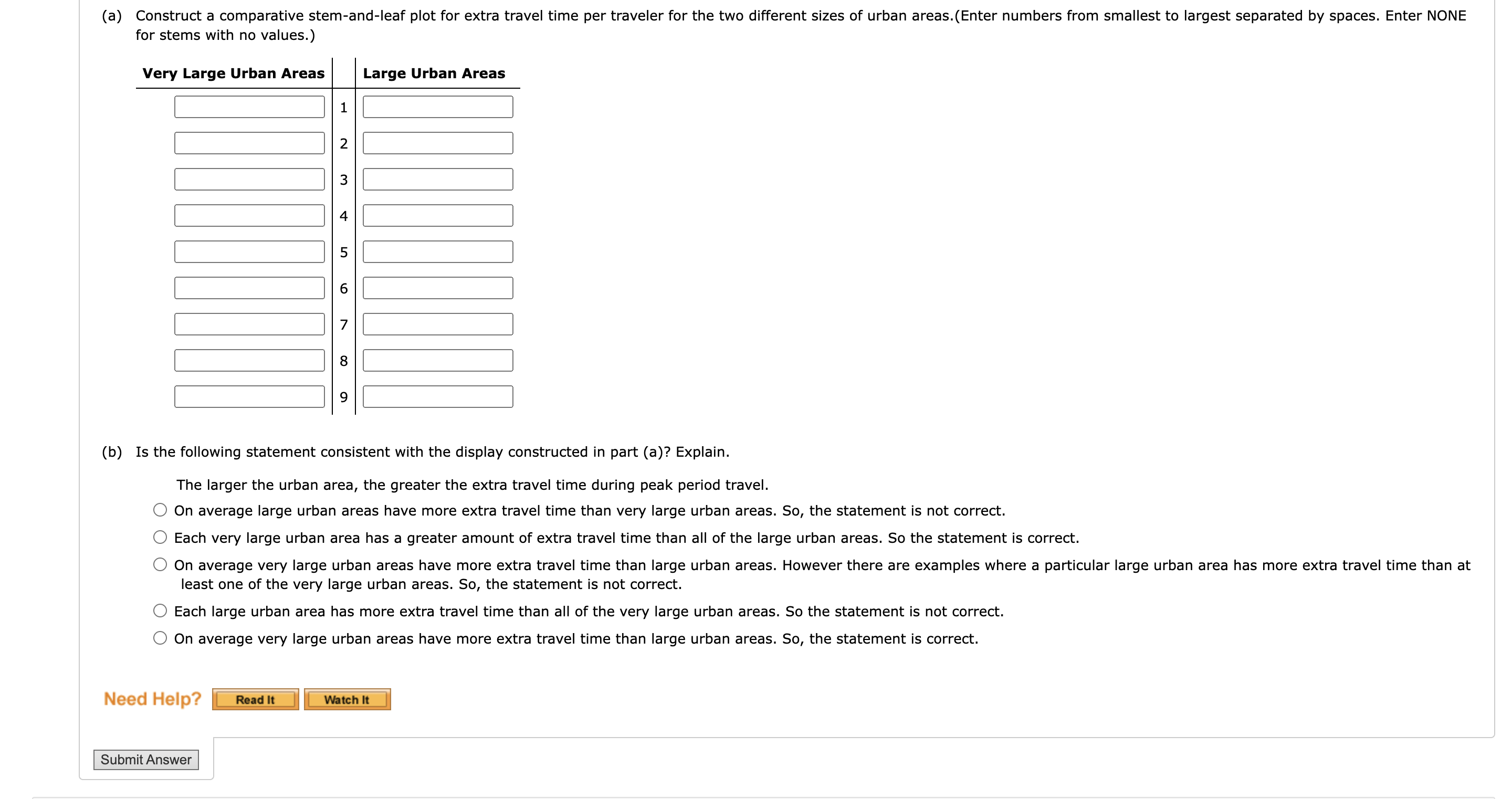 solved-for-stems-with-no-values-very-large-urban-areas-chegg