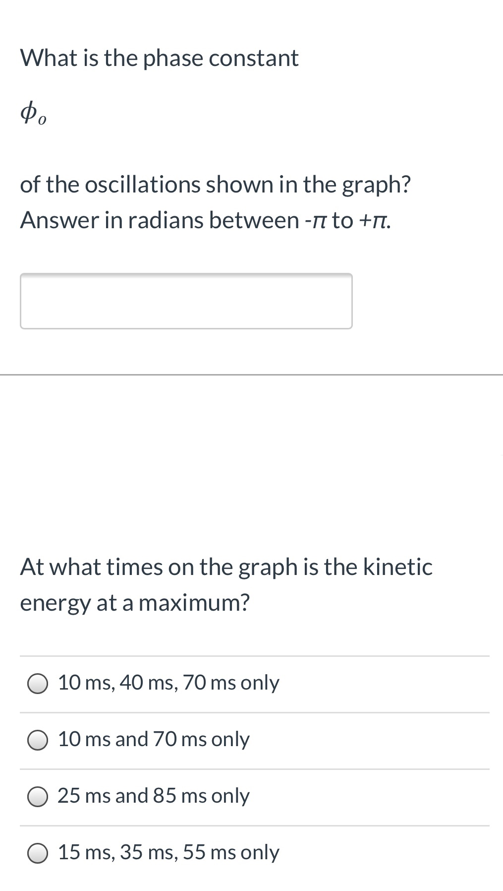 Solved Basic Oscillations Problem #1 - Basics and | Chegg.com