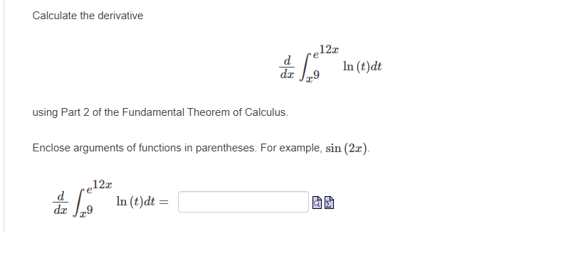 Fundamental theorem deals of calculus calculator