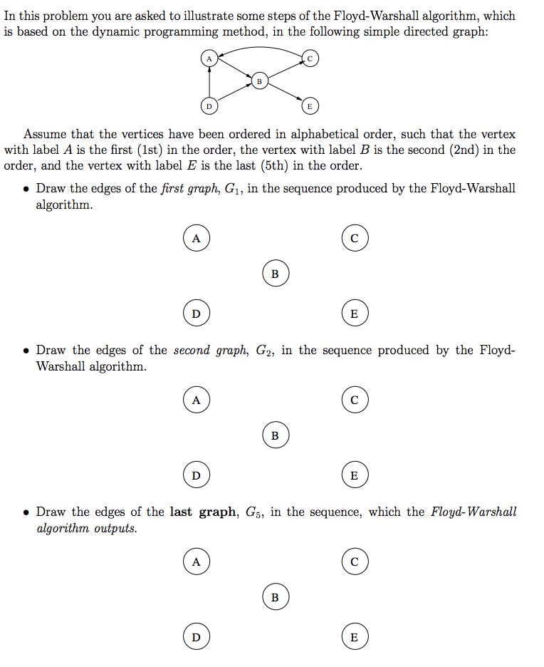 In this problem you are asked to illustrate some | Chegg.com