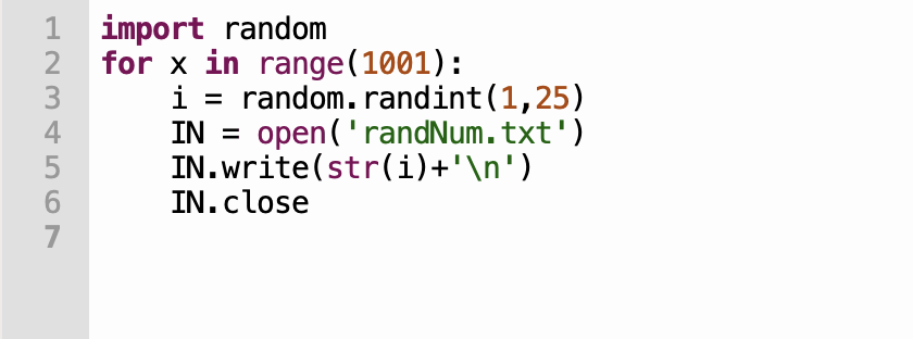 Solved Question 6:5 points Write a program that randomly | Chegg.com