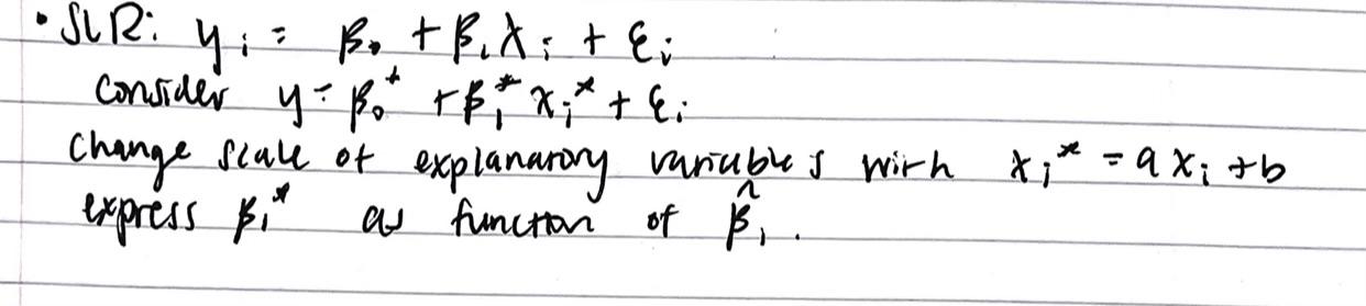 Solved - SUR: yi=β1+β1λi+εi consider y−β0++β1∗xix+εi change | Chegg.com