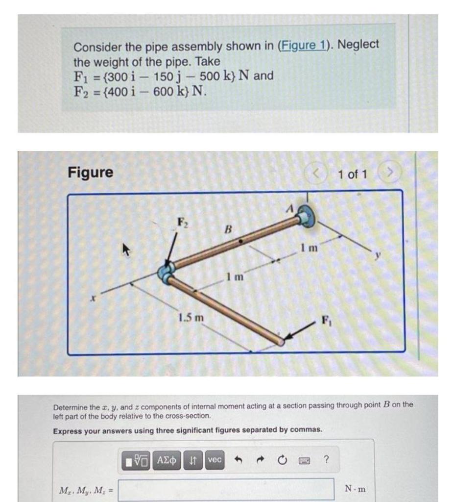 Solved Consider The Pipe Assembly Shown In (Figure 1). | Chegg.com