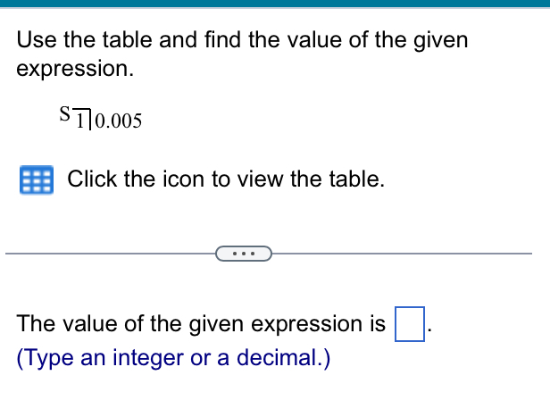 Use the table and find the value of the given | Chegg.com