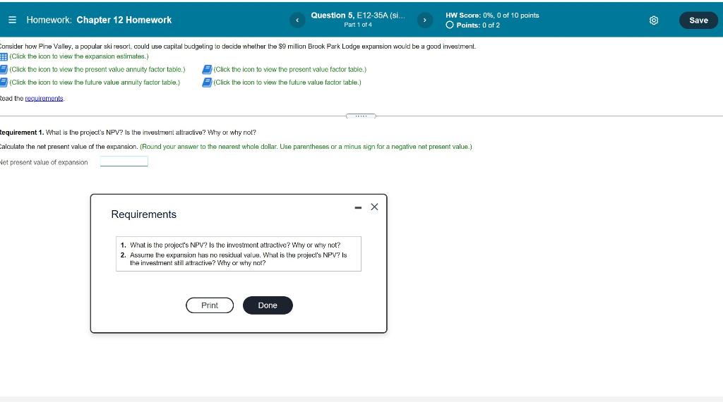 Solved E Homework: Chapter 12 Homework Question 5, E12-35A | Chegg.com