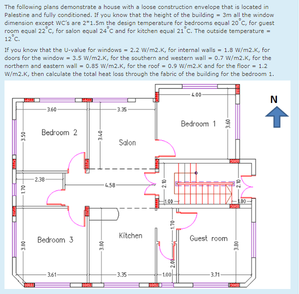 Solved The following plans demonstrate a house with a loose | Chegg.com