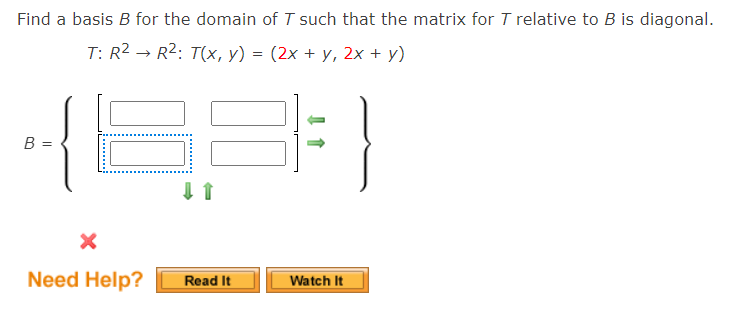 Solved Find A Basis B For The Domain Of T Such That The | Chegg.com