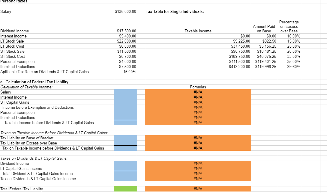 How To Calculate Federal Tax Rate In Excel ZOHAL