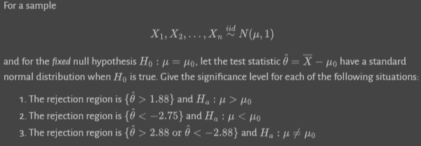 Solved and for the fixed null hypothesis H0:μ=μ0, let the | Chegg.com