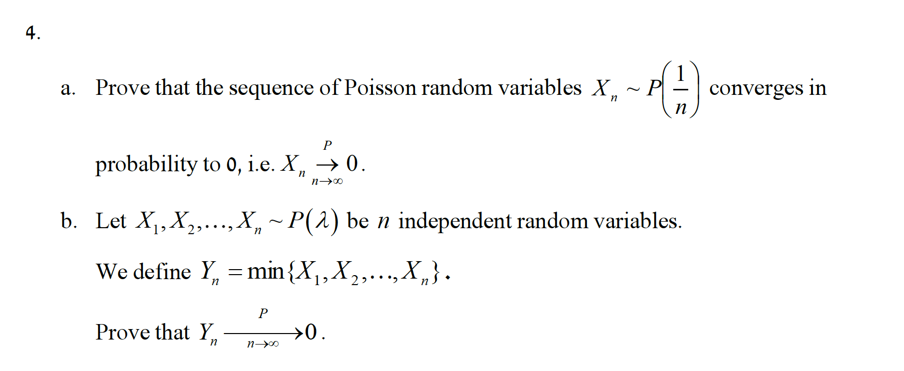 Solved a. Prove that the sequence of Poisson random
