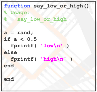 Solved Modify this code so that itAccepts an input argument | Chegg.com