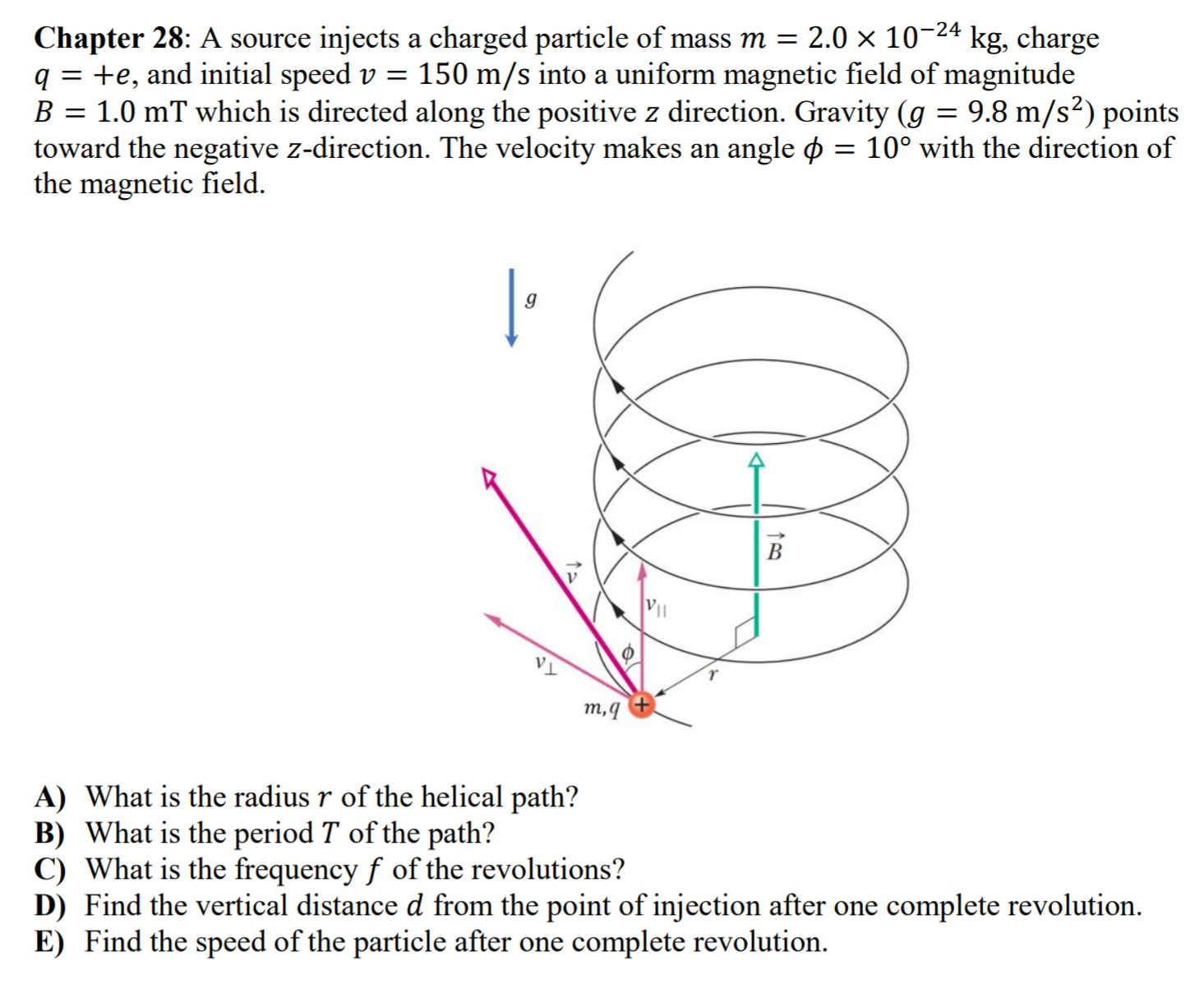 Solved Chapter 28 A Source Injects A Charged Particle Of Chegg Com