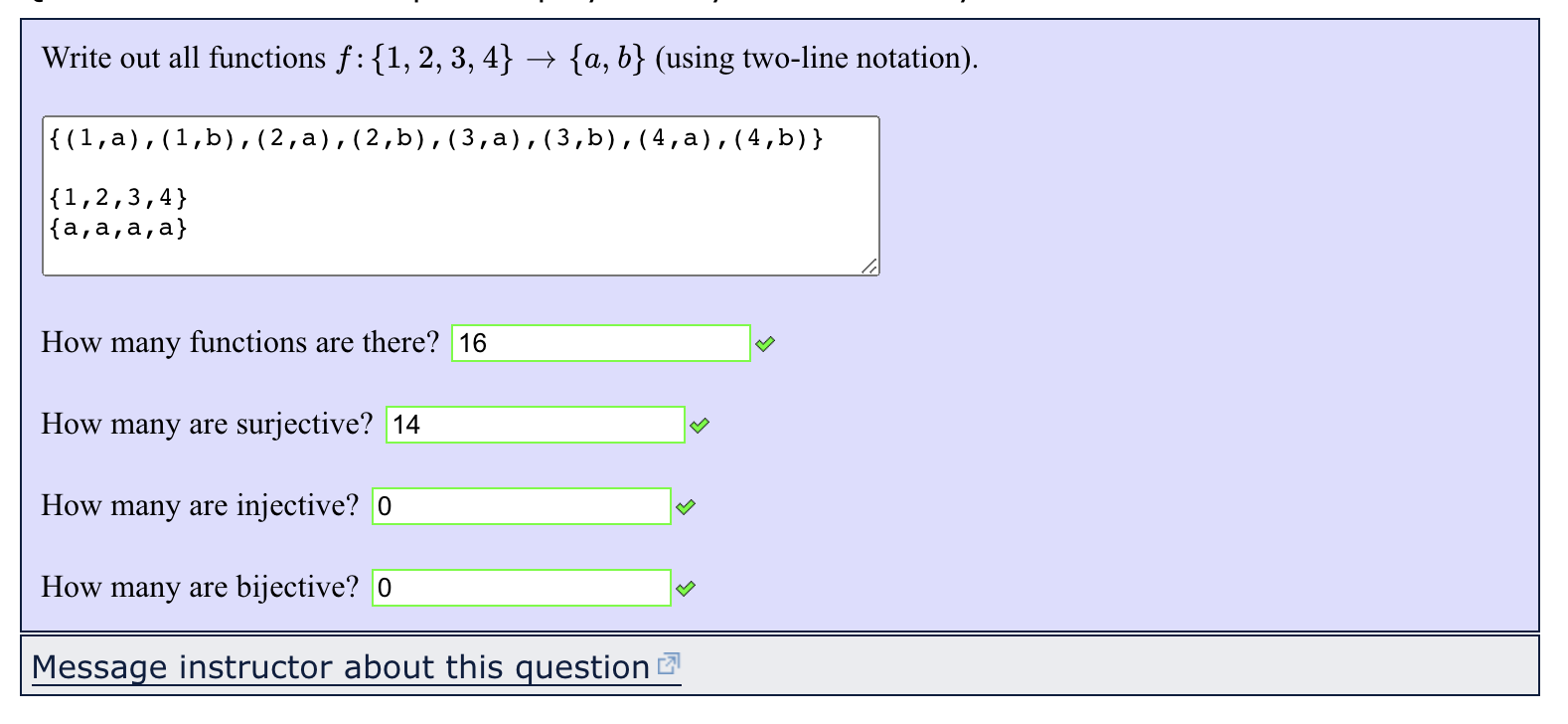 Solved Write out all functions f:18, 18, 18, 18 + a, b  Chegg.com