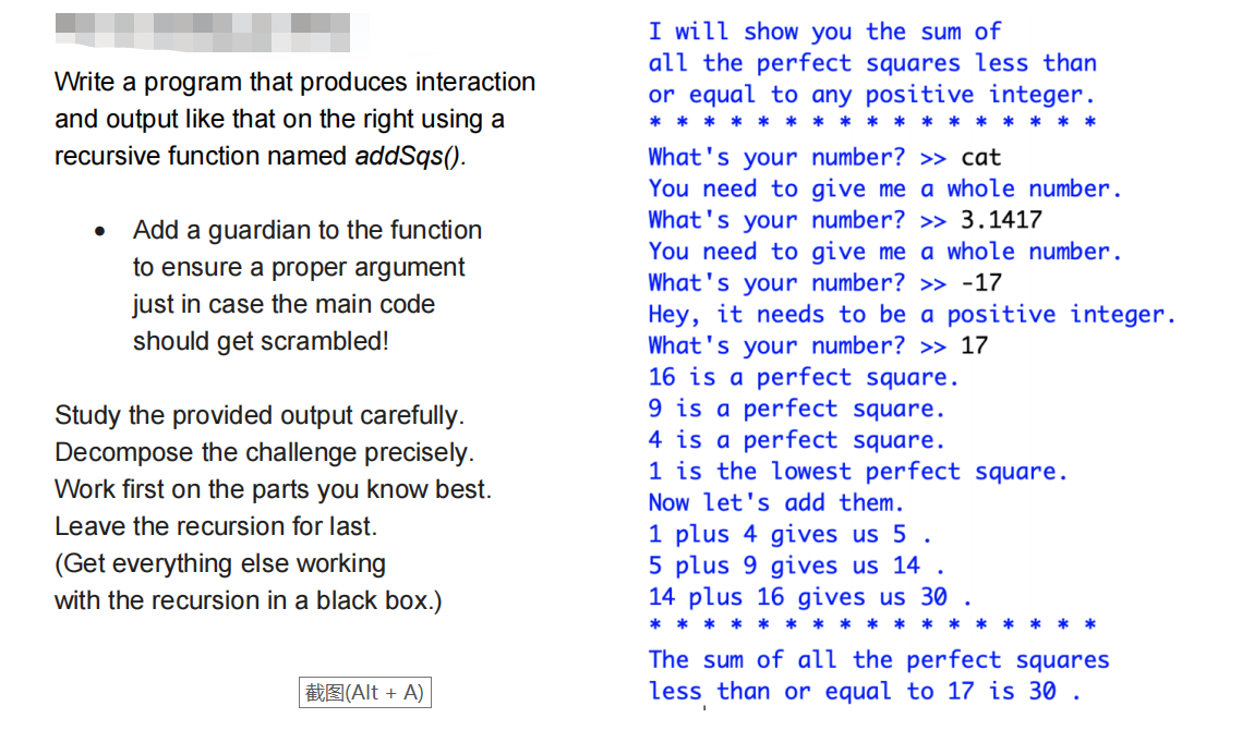 Solved add perfect square numbers to a number using | Chegg.com