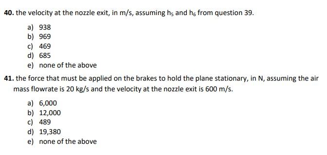 Solved Consider an aircraft powered by a turbojet engine | Chegg.com