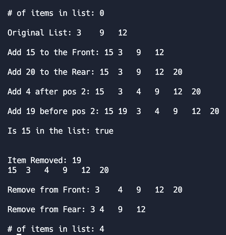 Solved Language is C++ ** Implementing a linked list | Chegg.com