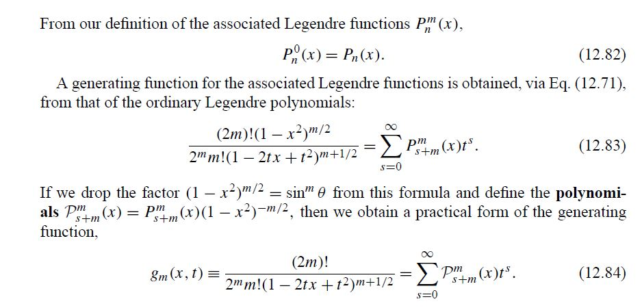 Solved Associated Legendre Polynomials The regular | Chegg.com
