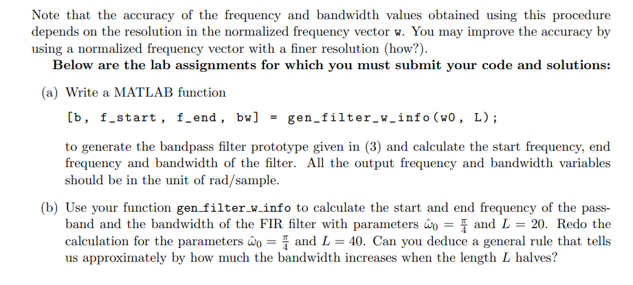***MATLAB CODE: ALL PARTS ARE RELATED AND THE CODE IS | Chegg.com