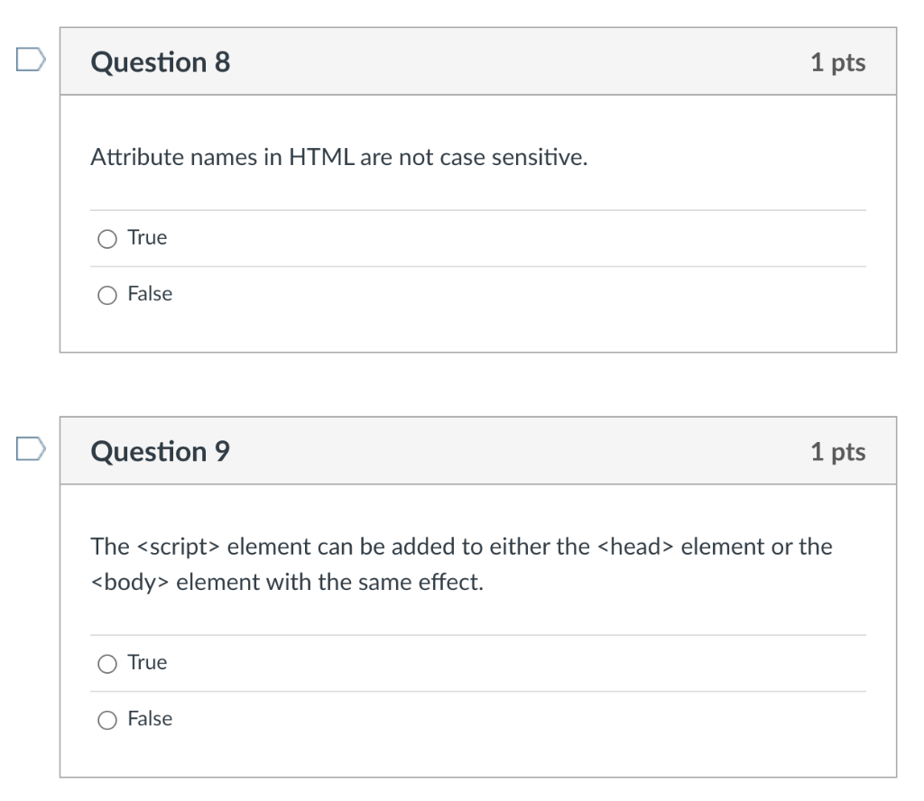 html is a case sensitive web language true or false
