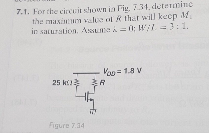 Solved 7.1. For the circuit shown in Fig. 7.34, determine | Chegg.com