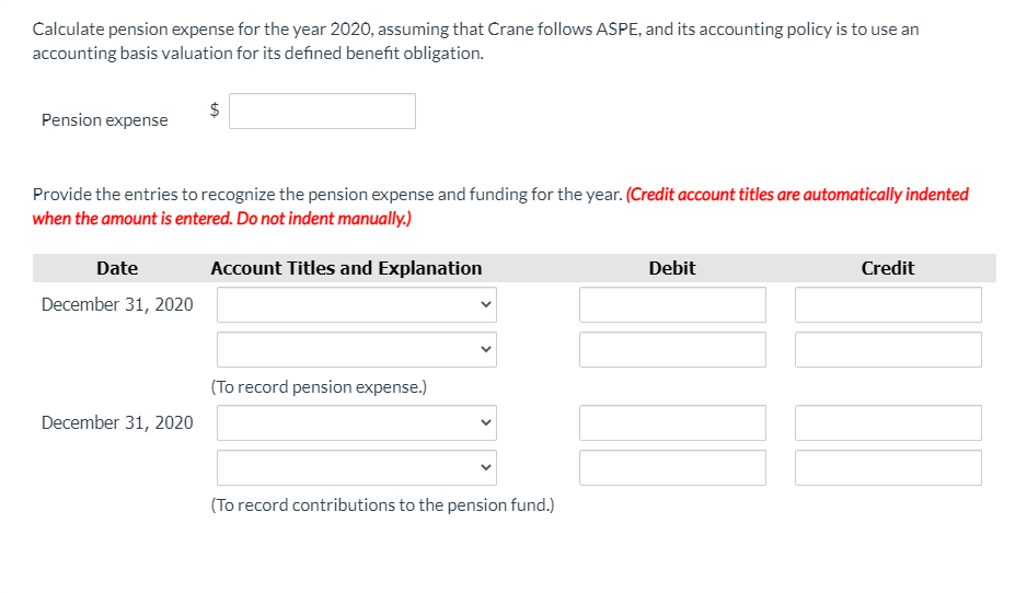 Solved The following information is available for Crane | Chegg.com