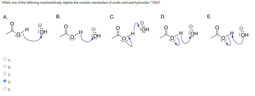 Solved Which one of the following mechanistically depicts | Chegg.com
