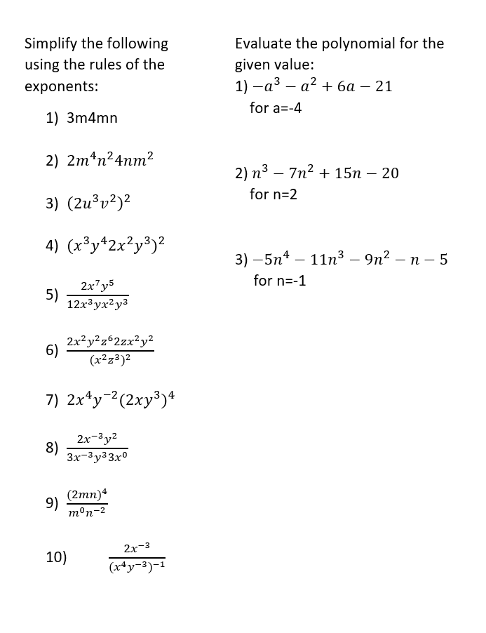 Solved Simplify the following using the rules of the | Chegg.com