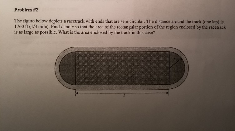 Race Track Problem Solved Problem #2 The figure below depicts a racetrack with | Chegg.com