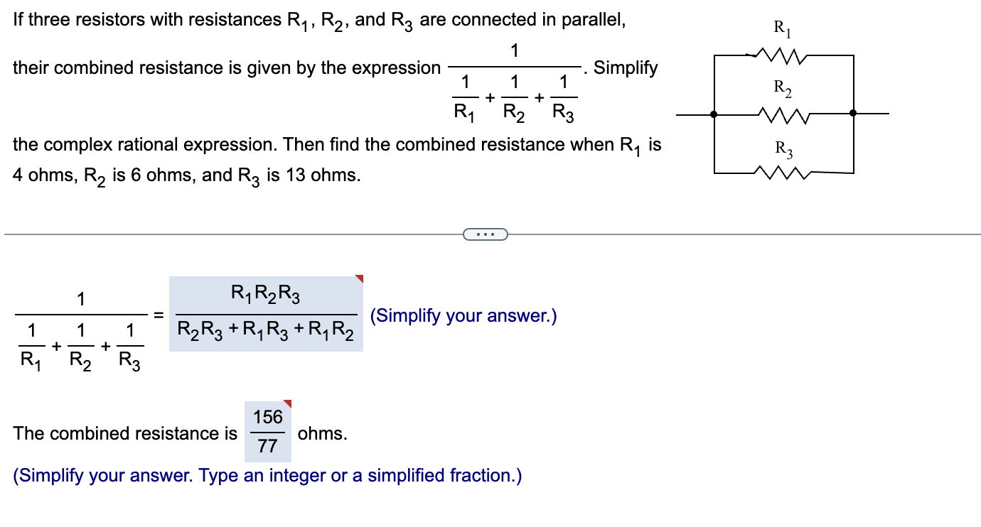 Solved If Three Resistors With Resistances R1,R2, And R3 Are | Chegg.com