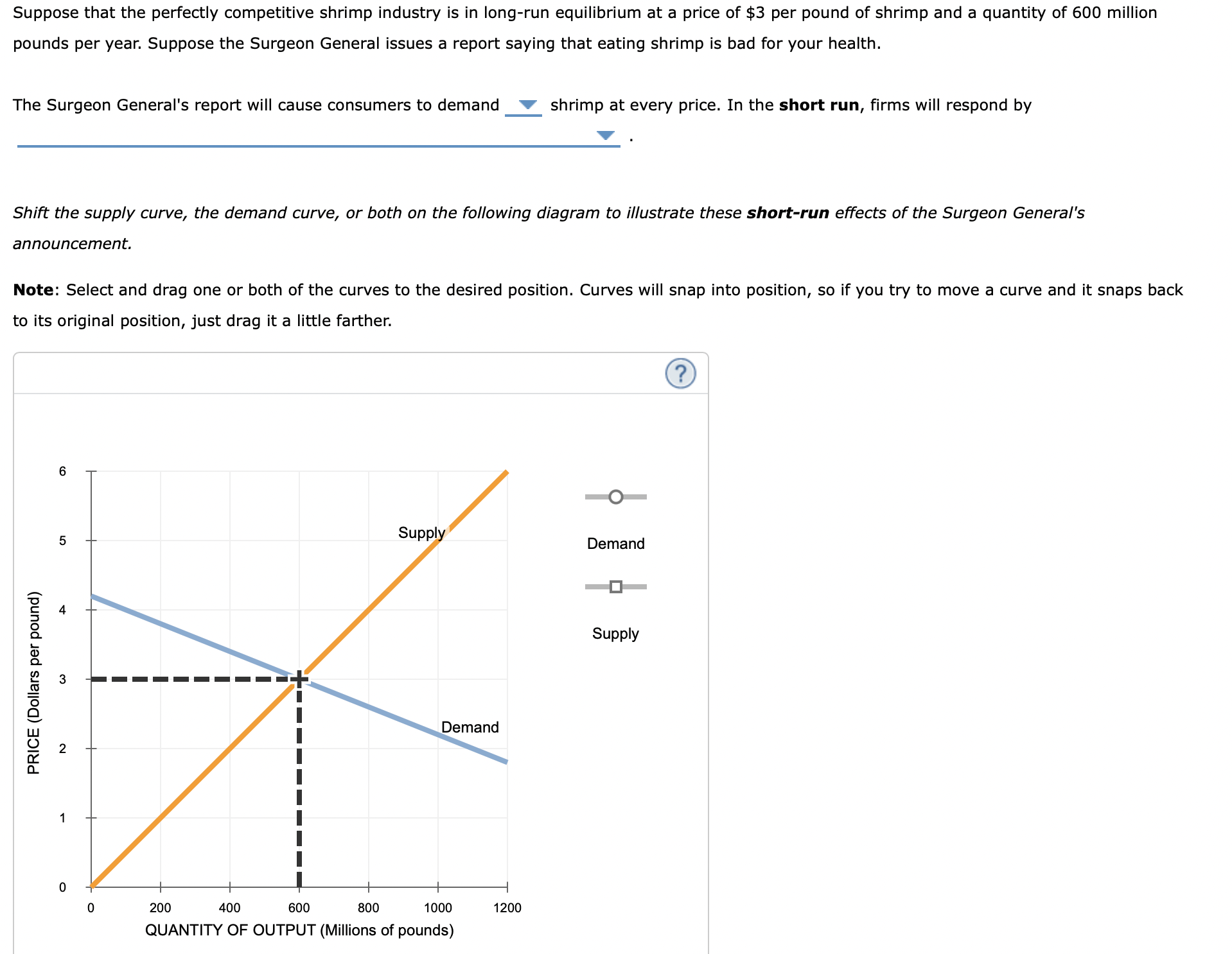 Solved Suppose that the perfectly competitive shrimp | Chegg.com