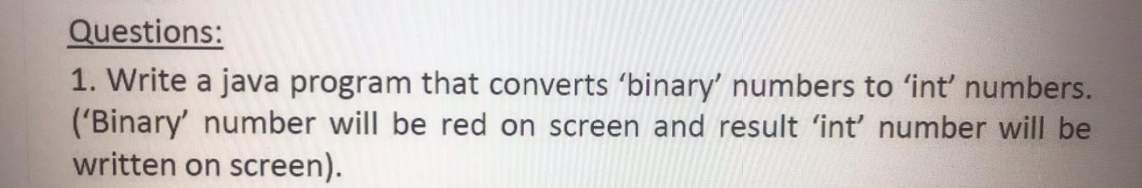 Solved Questions: 1. Write a java program that converts | Chegg.com