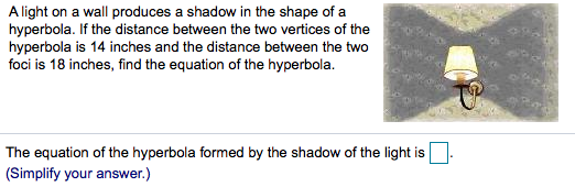 Solved A light on a wall produces a shadow in the shape of a | Chegg.com