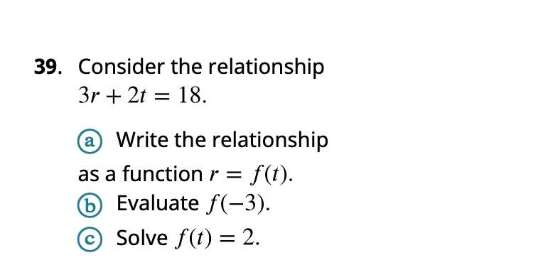 Solved 9 Consider The Relationship 3r2t18 A Write The 2944