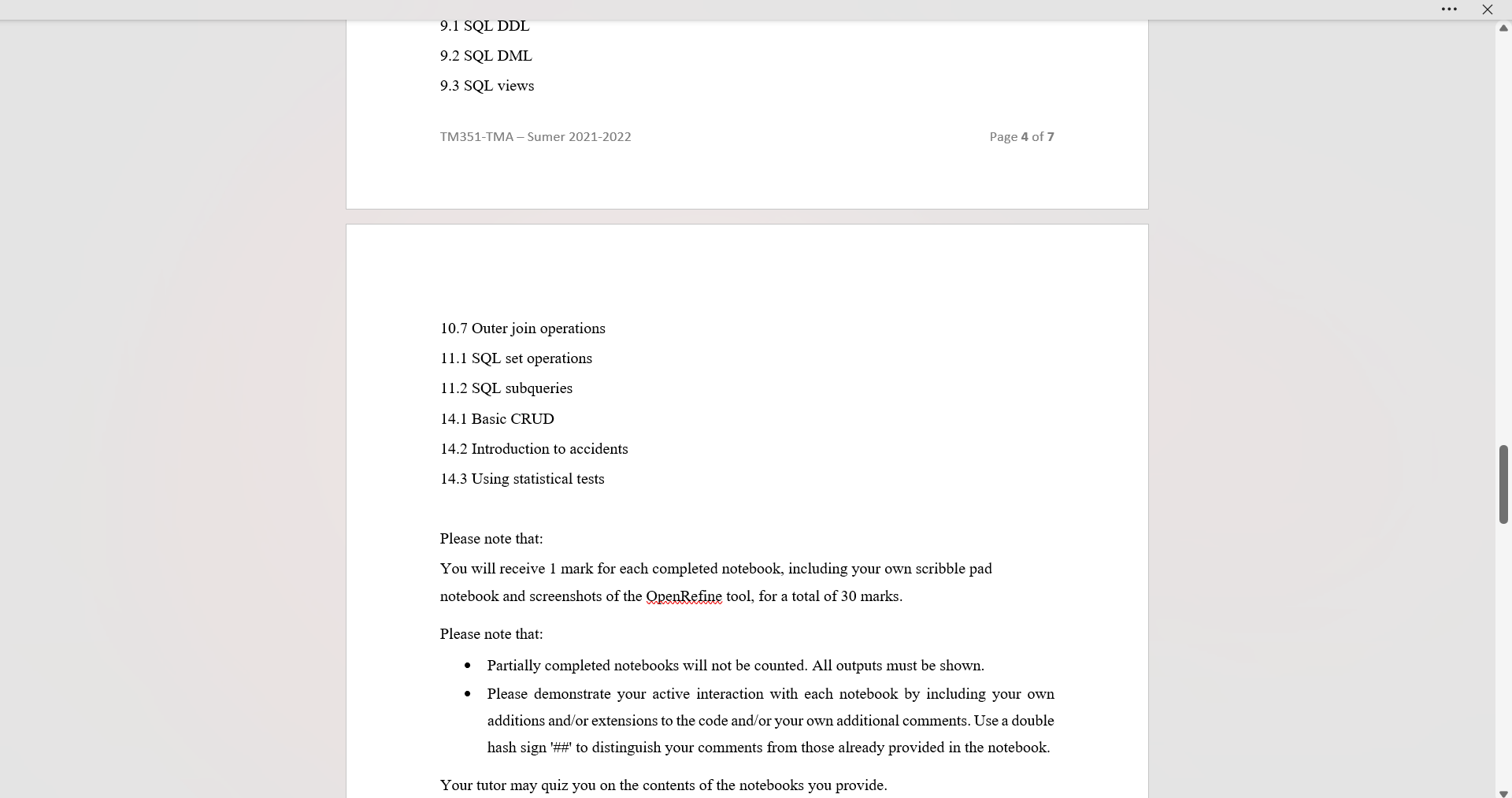 The questions Question 1 (30 marks) Complete and | Chegg.com