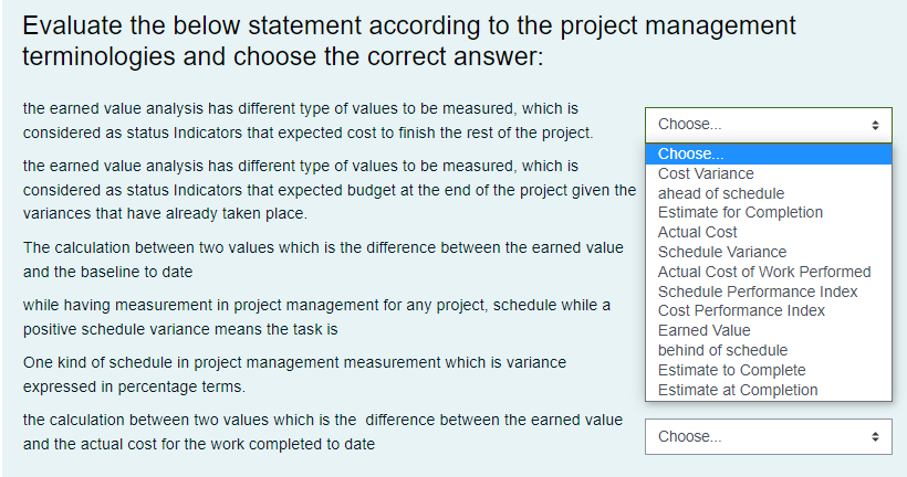 Solved Evaluate the below statement according to the project | Chegg.com